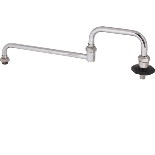 (image for) T&S Brass 2848-4 SPOUT,18"DBL , W/NZZLE,LEADFREE